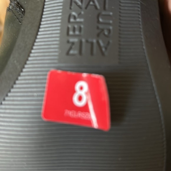 NIB women Sz 8M black leather stacked heels heels tall business casual boots - Picture 12 of 13